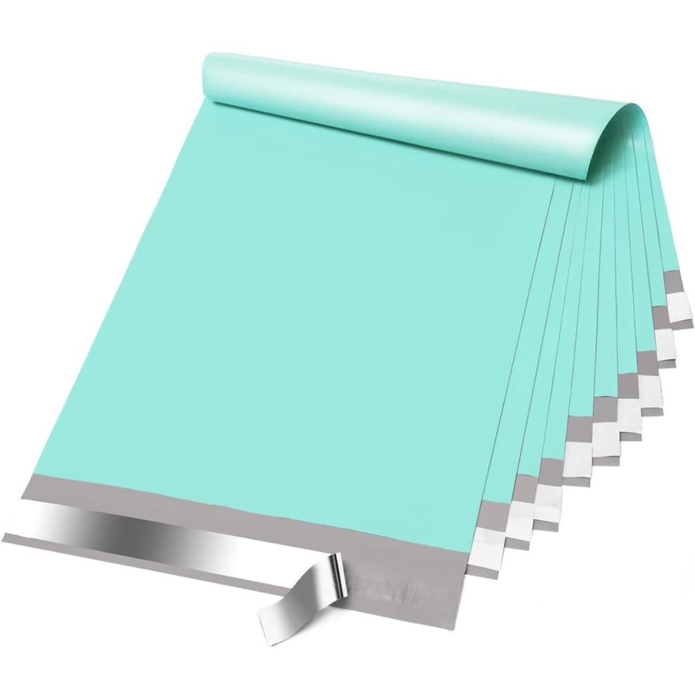 Set of 20 Poly Mailers - 10x13 - Tiffany Blue/Teal - Solid Color - Plain NWOT